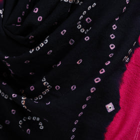 Kutch handwoven bandhani merino wool shawl 06 - handcrafted