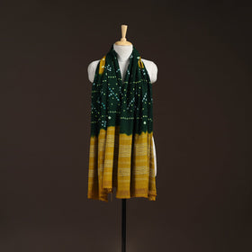 Kutch handwoven bandhani merino wool shawl 09 - handcrafted