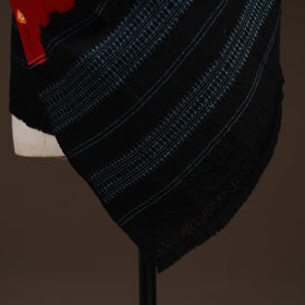 Kutch handwoven bandhani merino wool shawl 10 - handcrafted