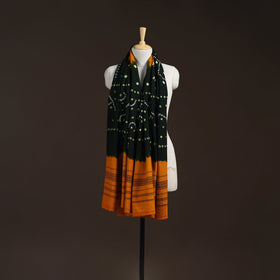 Kutch handwoven bandhani merino wool shawl 16 - handcrafted