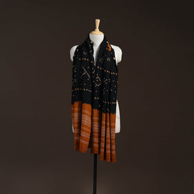 Kutch handwoven bandhani merino wool shawl 17 - handcrafted