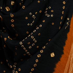 Kutch handwoven bandhani merino wool shawl 17 - handcrafted