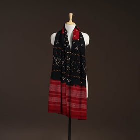Kutch handwoven bandhani merino wool shawl 18 - handcrafted