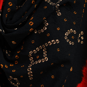 Kutch handwoven bandhani merino wool shawl 20 - handcrafted