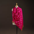 Kutch handwoven merino wool bandhani tie-dye shawl 125