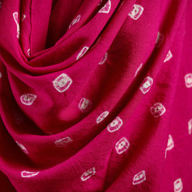 Kutch handwoven merino wool bandhani tie-dye shawl 125