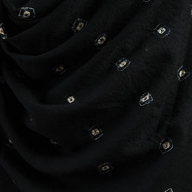 Kutch handwoven merino wool bandhani tie-dye shawl 127