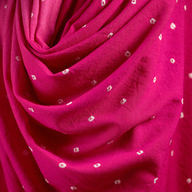 Kutch handwoven merino wool bandhani tie-dye shawl 134