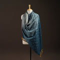 Kutch handwoven merino wool bandhani tie-dye shawl 139