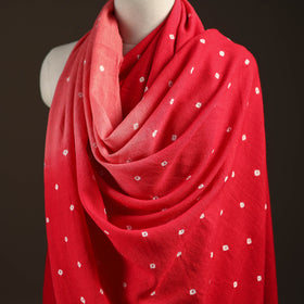 Kutch handwoven merino wool bandhani tie-dye shawl 140