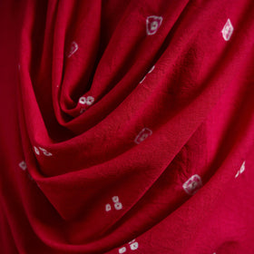 Kutch handwoven merino wool bandhani tie-dye shawl 26