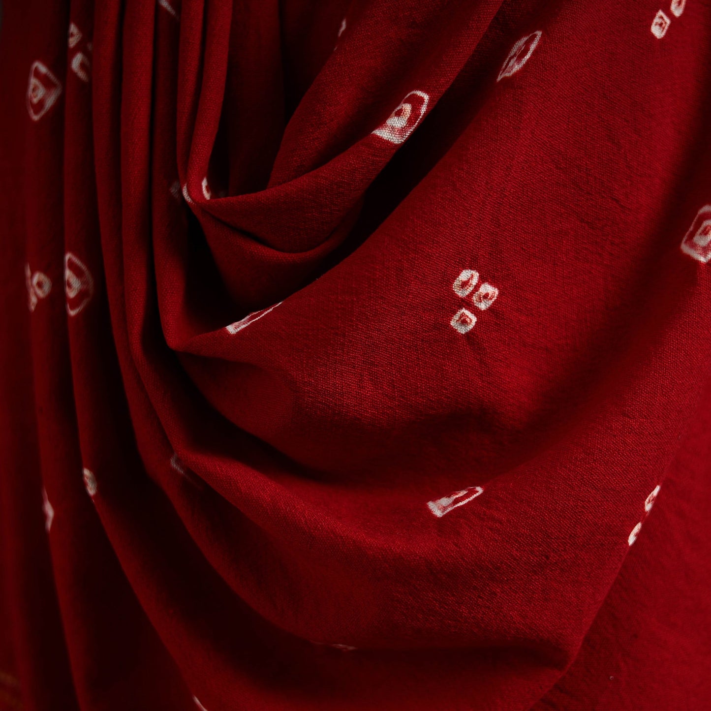 Kutch handwoven merino wool bandhani tie-dye shawl 27