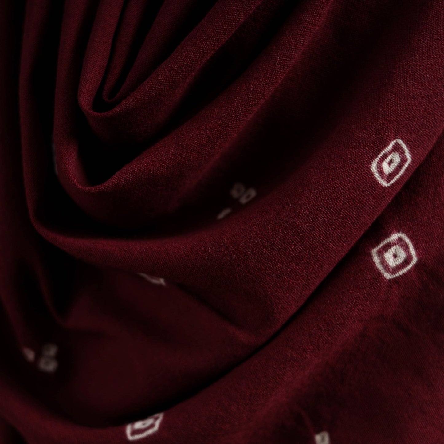 Kutch handwoven merino wool bandhani tie-dye shawl 28