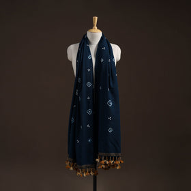 Kutch handwoven merino wool bandhani tie-dye shawl 29