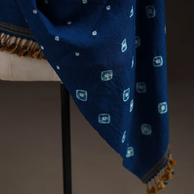 Kutch handwoven merino wool bandhani tie-dye shawl 33