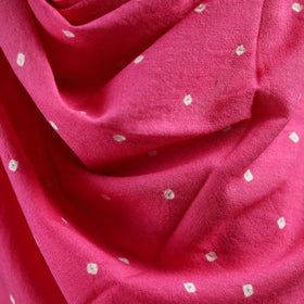 Kutch handwoven merino wool bandhani tie-dye shawl 78