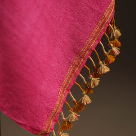 Kutch handwoven merino wool bandhani tie-dye shawl 78