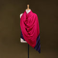 Kutch handwoven merino wool shawl 40 - handcrafted