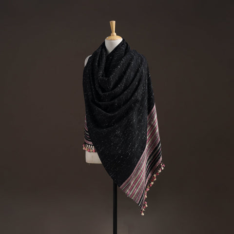 Kutch handwoven merino wool shawl 41 - handcrafted