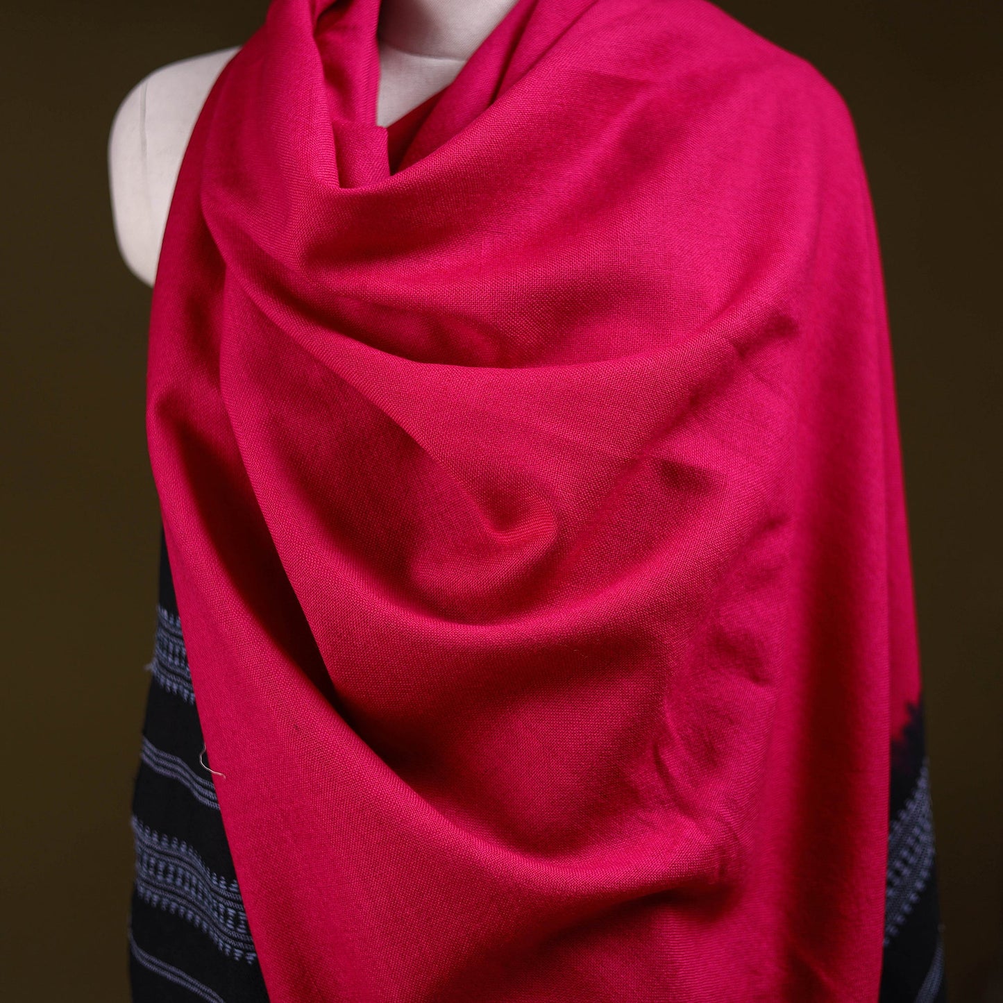 Kutch handwoven merino wool shawl 42 - handcrafted