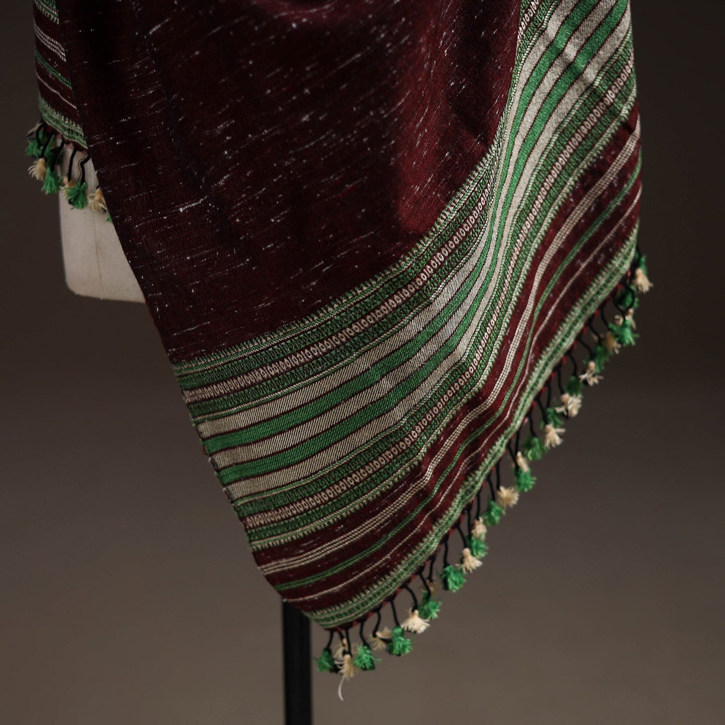 Kutch handwoven merino wool shawl 42 - handcrafted