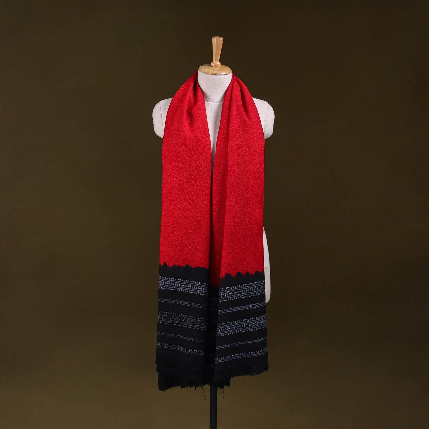 Kutch handwoven merino wool shawl 43 - handcrafted