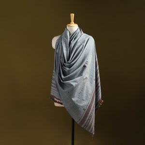 Kutch handwoven merino wool shawl 66 - handcrafted