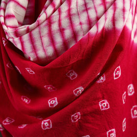 Kutch handwoven merino wool shibori & bandhani tie-dye