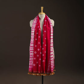 Kutch handwoven merino wool shibori & bandhani tie-dye