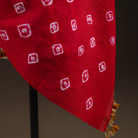 Kutch handwoven merino wool shibori & bandhani tie-dye