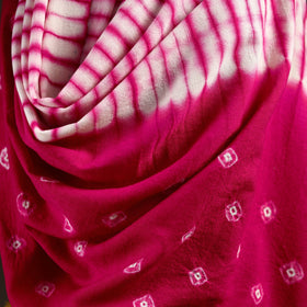 Kutch handwoven merino wool shibori & bandhani tie-dye