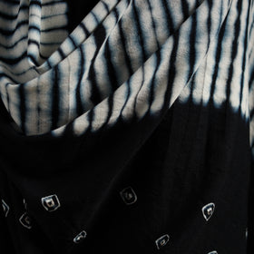 Kutch handwoven merino wool shibori & bandhani tie-dye