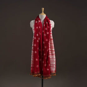 Kutch handwoven merino wool shibori & bandhani tie-dye