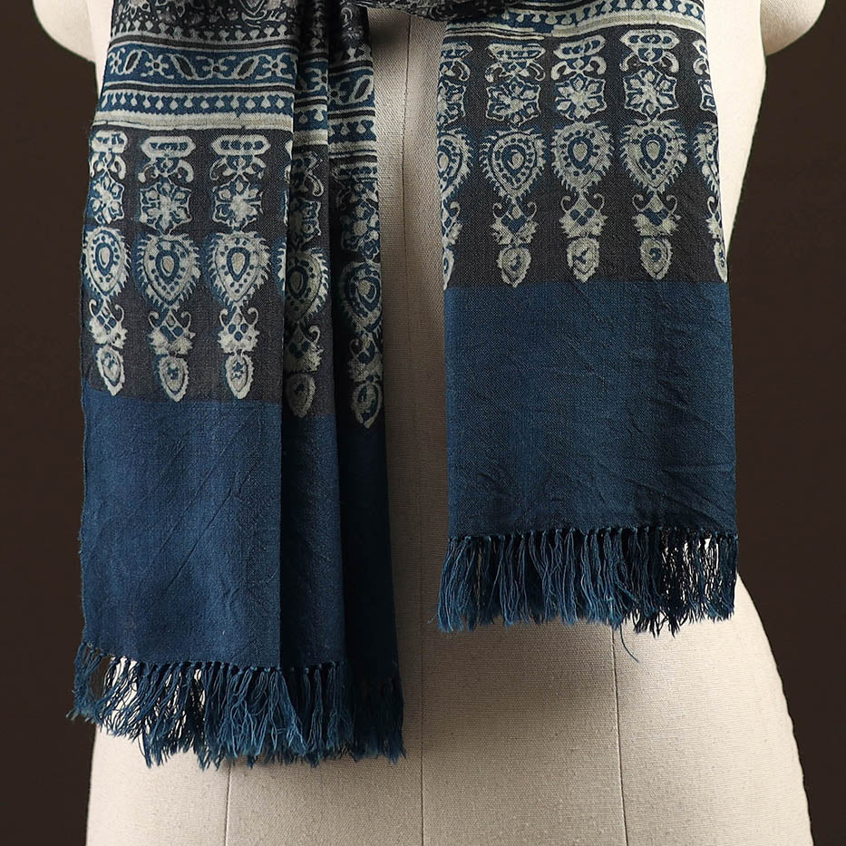 Kutch handwoven merino wool stole 01 - handcrafted
