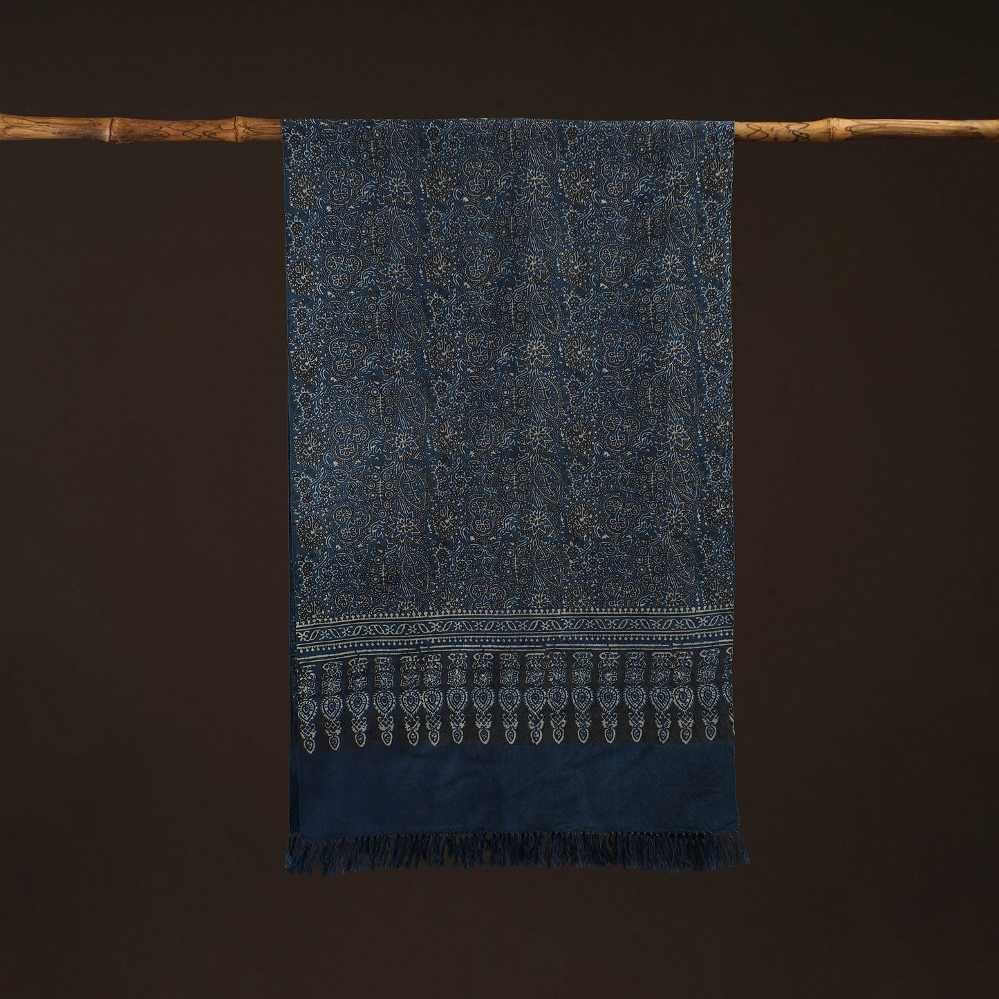 Kutch handwoven merino wool stole 03 - handcrafted