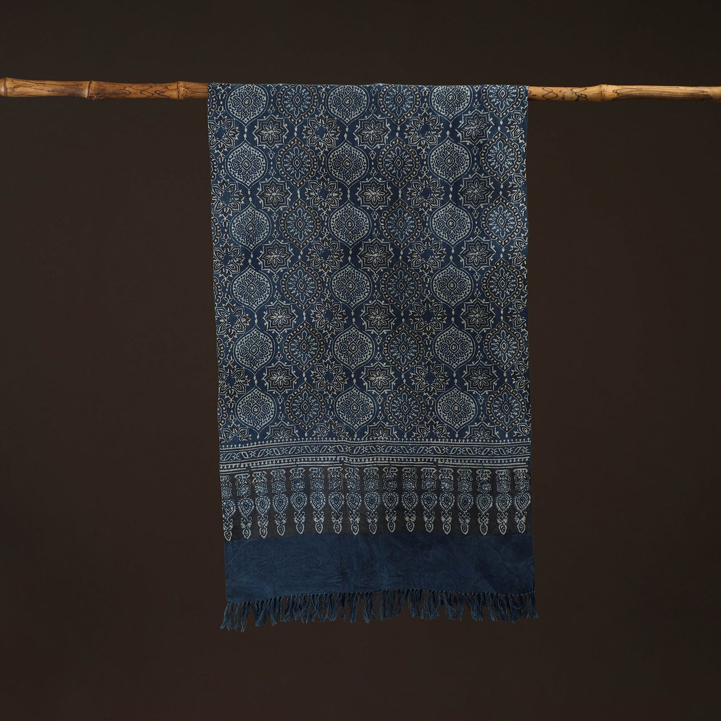 Kutch handwoven merino wool stole 06 - handcrafted