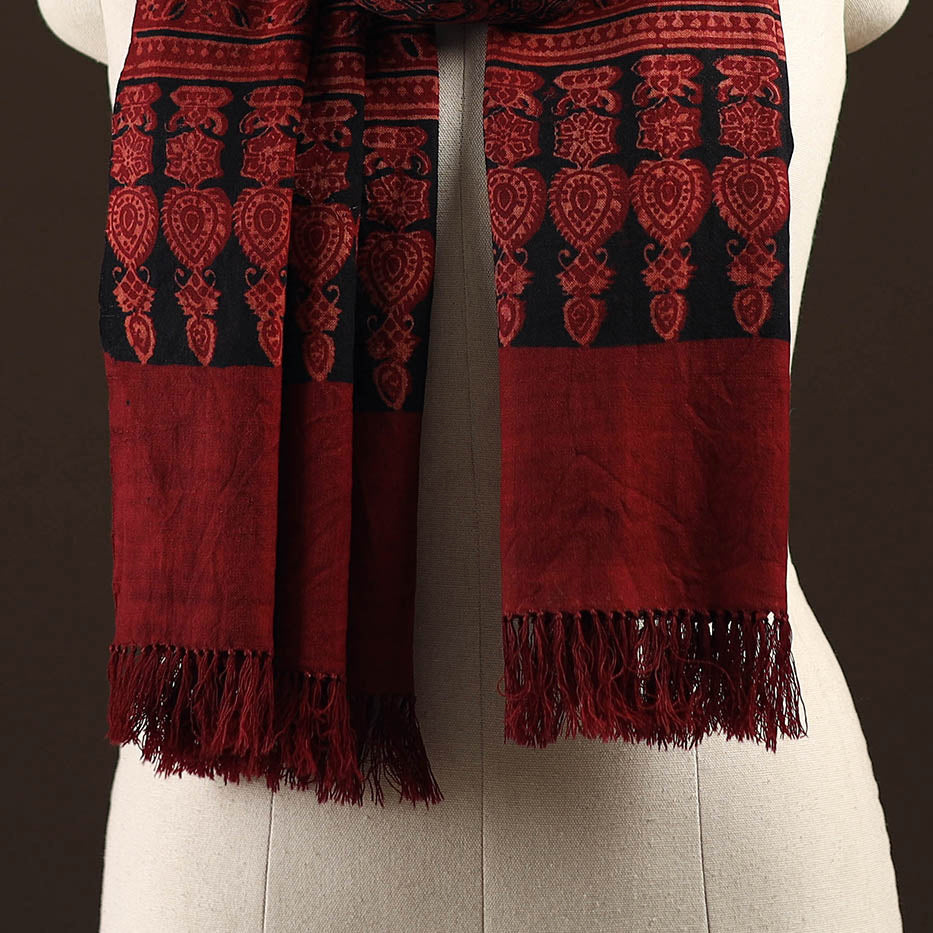 Kutch handwoven merino wool stole 07 - handcrafted