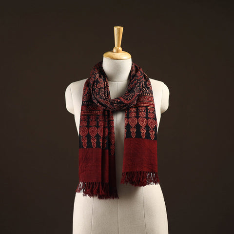 Kutch handwoven merino wool stole 09 - handcrafted