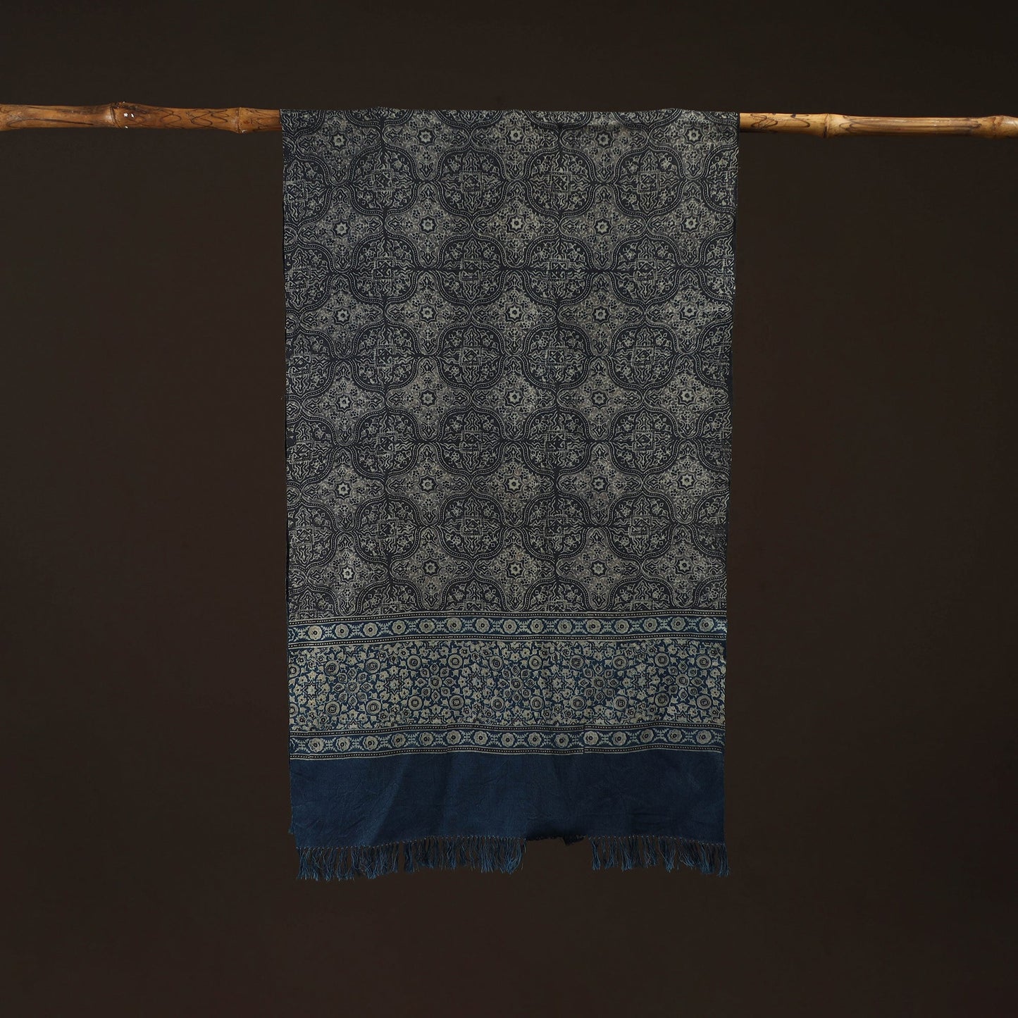 Kutch handwoven merino wool stole 16 - handcrafted