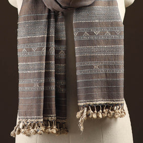 Kutch handwoven merino wool stole 53 - handcrafted