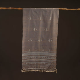 Kutch handwoven merino wool stole 53 - handcrafted