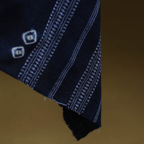 Kutch handwoven merino wool tie-dye bandhani shawl 05