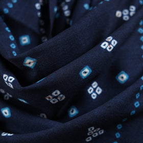 Kutch handwoven merino wool tie-dye bandhani shawl 05