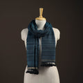 Kutch handwoven merino wool x tussar silk stole 191
