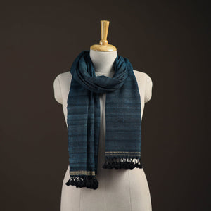 Kutch handwoven merino wool x tussar silk stole 191
