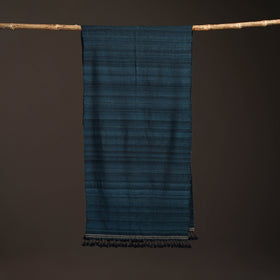 Kutch handwoven merino wool x tussar silk stole 191