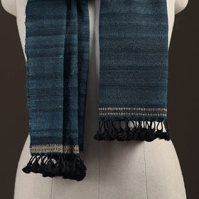 Kutch handwoven merino wool x tussar silk stole 191