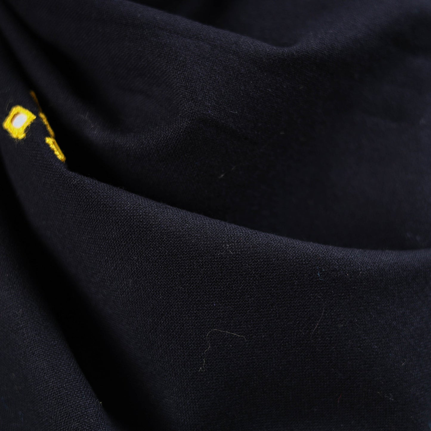 Kutch handwoven mirror work acrylic wool shawl 146