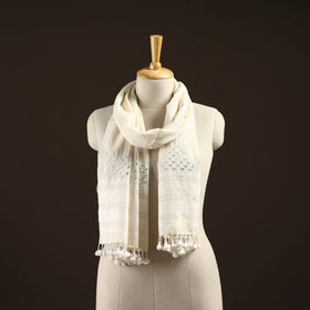 Kutch handwoven mirror work merino wool embroidered stole