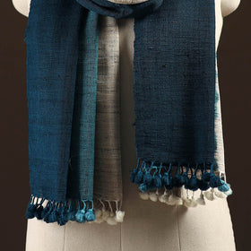 Kutch handwoven three shaded merino wool x katia silk stole